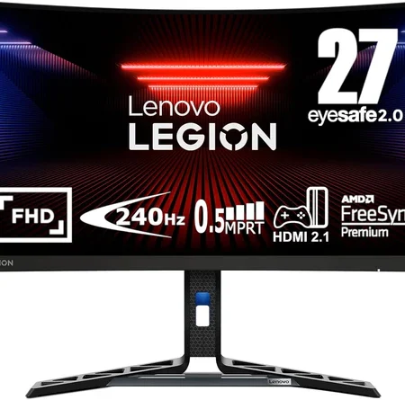 Lenovo Legion R27fc-30 27" 1080p 240 Hz Curved Gaming Monitor