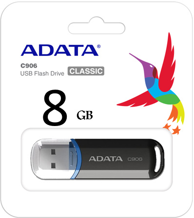 ADATA C906 USB FLASH DRIVE 8 GB